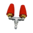 thumbnail image 2 of Boquilla de pulverización giratoria Boquilla de turbina doble Confiable Conveniente Fácil de instalar Accesorios de 4000 PSI para lavadora a presión Naranja, 2 of 8