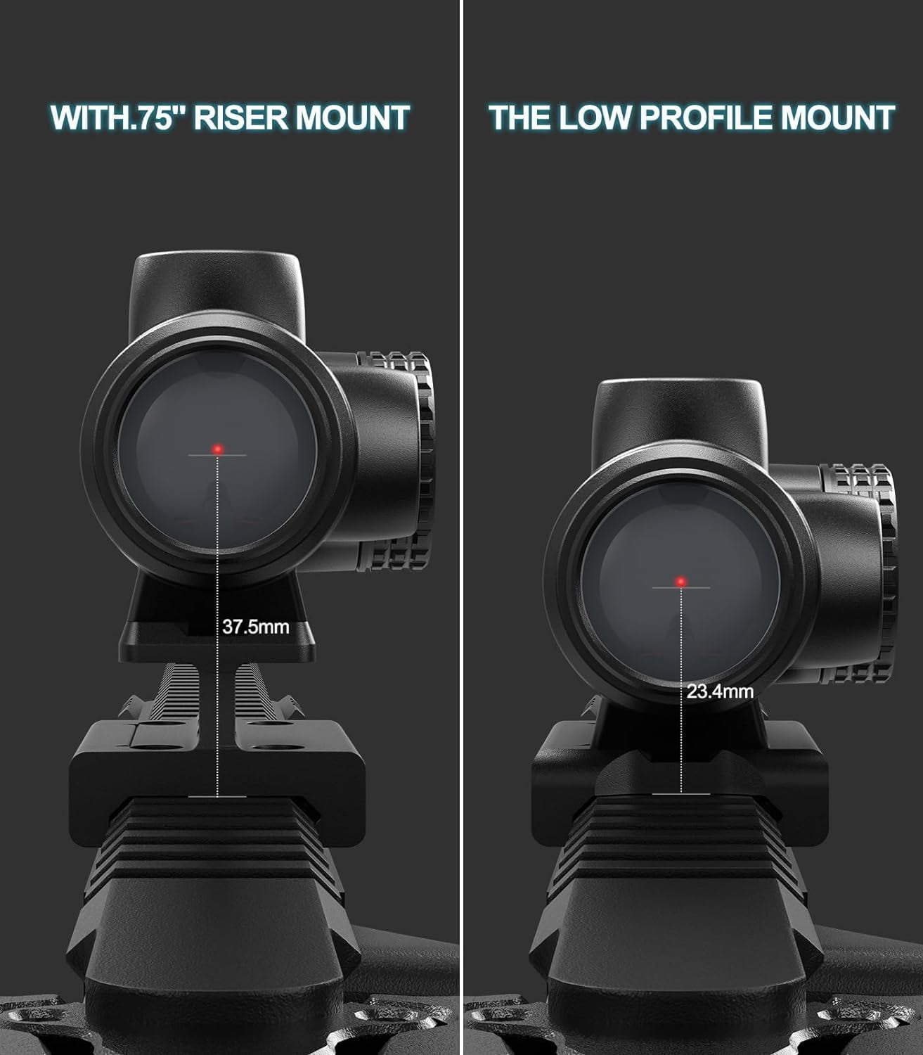 Feyachi V90 2 MOA Dot Sight Waterproof Optic with Shake Awake Feature, 1x25mm Scope