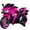 Pink, variant on ZOGYMOZ Kids Motorcycle,12V Kids Electric Motorcycle with Training Wheels,Ride On Motorbike, Speed by Hand, Music Function, Max Load 88LB (Pink)