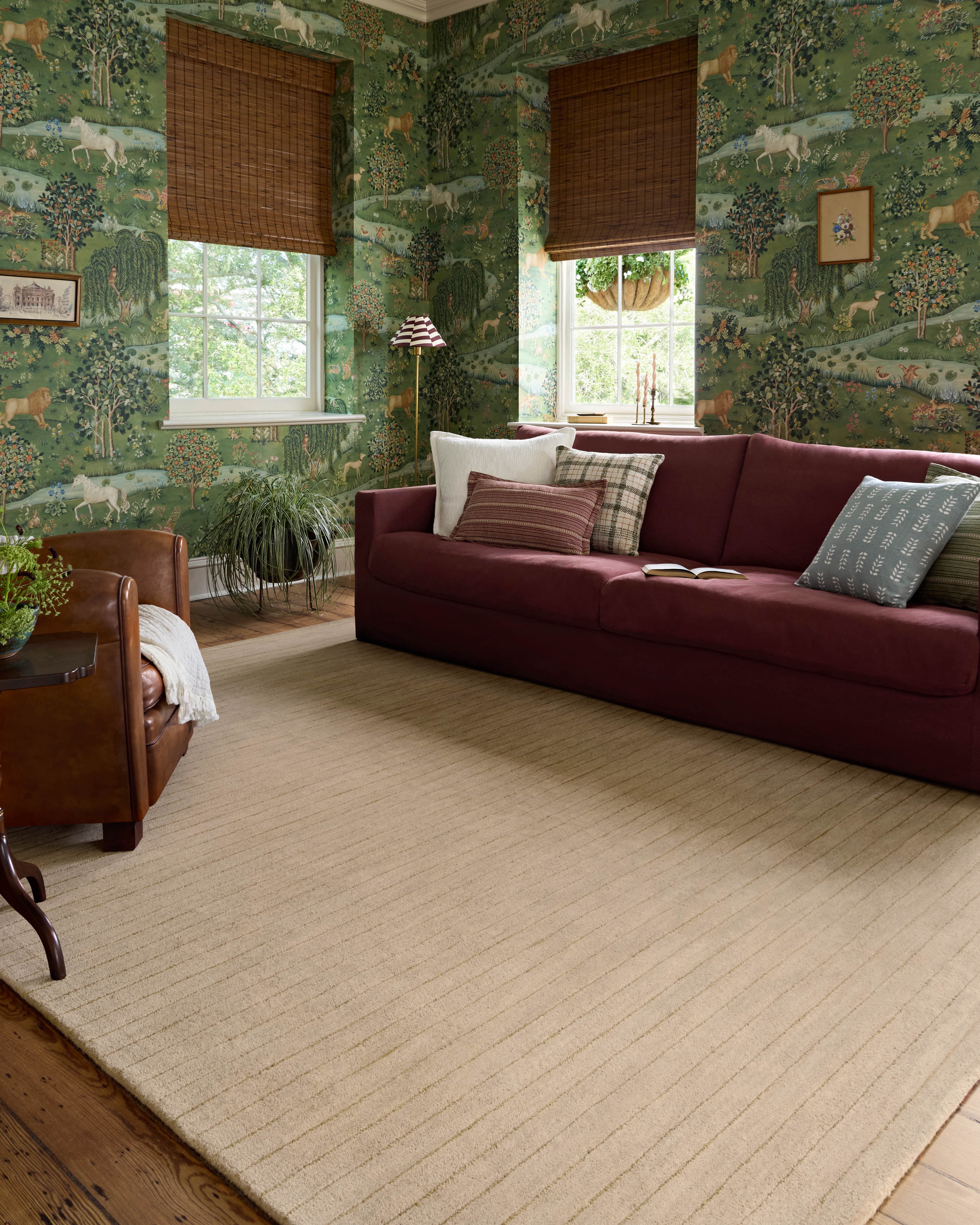Chris Loves Julia x Loloi Henry Beige / Wheat 2'-3" x 3'-9" Runner Rug