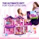 thumbnail image 3 of Casa de muñecas TOMLEON Dream con 2 princesas, 4 unicornios, perro y muebles, 3 of 9