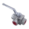 thumbnail image 2 of Hydraulic Pressure Ball Valve 1/2 Female Thread Carbon Steel Two-position Three-way High Pressure Ball Valve ,Durable, 2 of 6