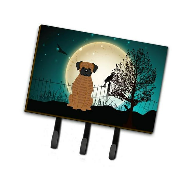 Carolines Treasures BB2307TH68 Halloween Scary Brindle Boxer Leash or Key Holder