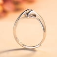 thumbnail image 1 of HONEYRAIN Bague pour Femmes en Argent Sterling avec Forme de Cœur et Taille Réglable, 1 of 5