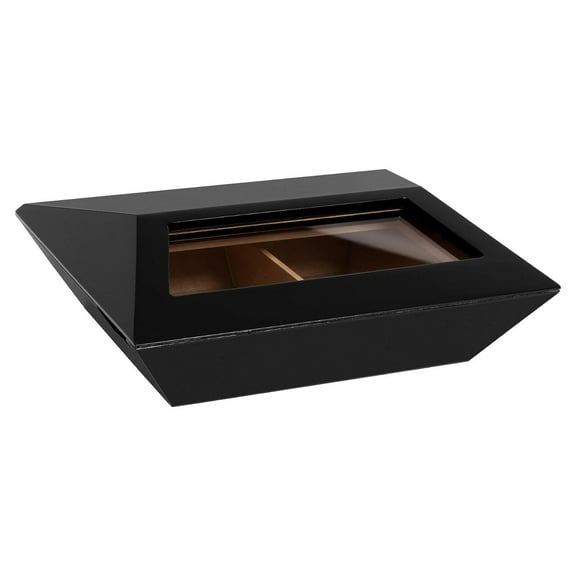 Humidor Supreme Aria Glass Top Viewing Window, Holds 40-80 Cigars