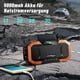 thumbnail image 3 of Radio de emergencia Altavoz Bluetooth a prueba de salpicaduras Radio portátil AM/FM con manivela solar con linterna Lámpara de lectura LED Panel solar Banco de energía de 5000 mAh Radio dinamo para, 3 of 7