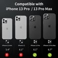 thumbnail image 3 of (4PCS) Protecteur d'Objectif de Caméra pour iPhone 13 Pro Max (6,7 Pouces) et iPhone 13 Pro (6,1 Pouces), Alliage de Titane-Métal de l'Espace, de Qualité Militaire Incassable (Graphite), 3 of 5
