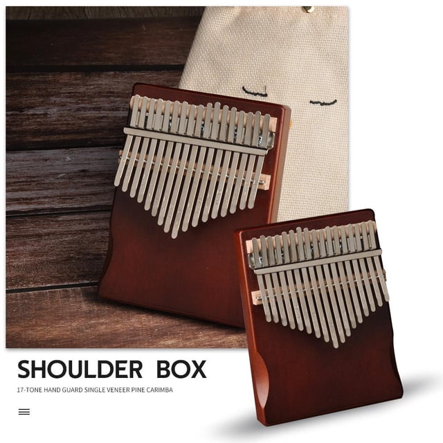 Instrumento Musical portátil pulgar dedo Piano africano Sanza Mbira con herramienta de afinación pegatina para niños principiantes