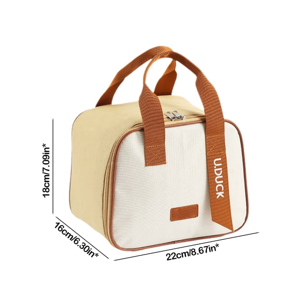 Bolsa de almuerzo portátil, bolsa térmica para almuerzo, bolsa térmica para almuerzo, lonchera para picnic al aire libre, resistente y duradera, se puede usar con loncheras, bolsa aislante para lonche