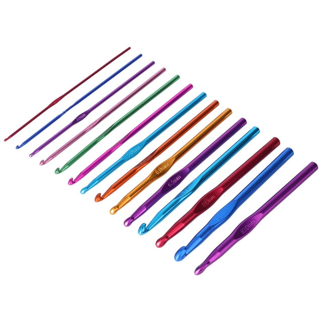 Crochet Hooks, Different Colors Ergonomic Handle Long Lasting Crochet Kit For Knitting For Household