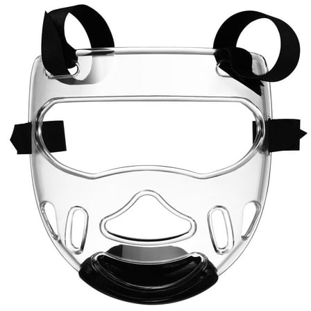 Raindrops Steel Toughened Plastic Boxing Transparent Detachable Face Guard for Sports