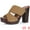 Brown, variant on DARING DIVA Women's Block High Heels Slides SandalsBrown 8