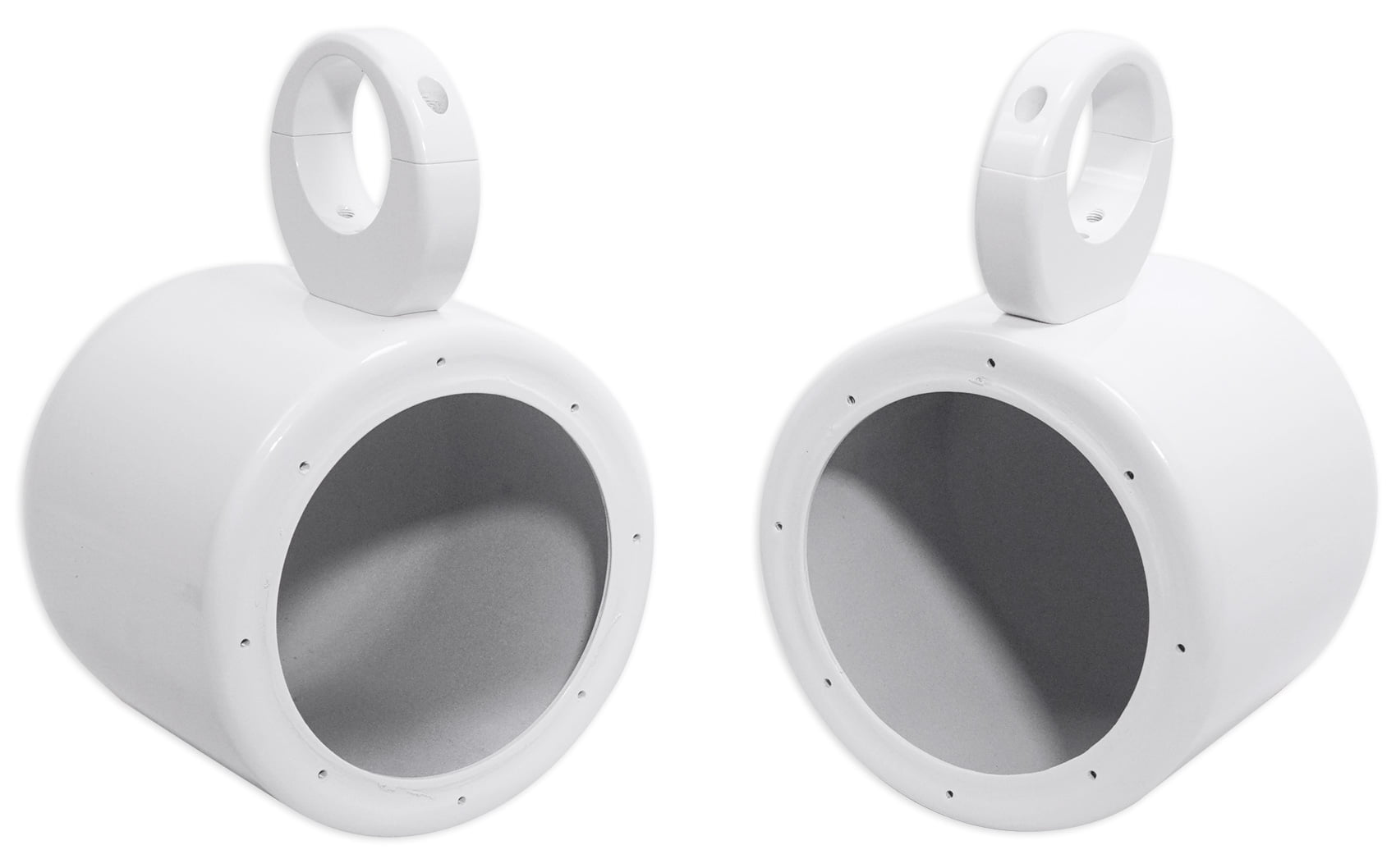 Pair Of Rockville MAC80W White Aluminum Wakeboard Tower Speaker