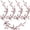 Pink, variant on 5 Pack Cherry Blossom Patches, Embroidered Flower Vines Sew On Appliques, Floral Embroidery Repair Decorative Patches for Jeans, Shirts, Hats, Shoes