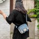 thumbnail image 4 of Sywqhk Lindo Bolso Bandolera Pequeño Para Mujer Hit Color Zip Casual Shoulder Bag (Azul) Sywqhk Para estrenar, 4 of 9