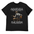 thumbnail image 3 of All Men Are Created Equal Men's HD Print Classic Short Sleeve T-Shirts Black M, 3 of 7