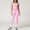 thumbnail image 2 of GFSDOI Womens Workout Sets Two Piece Cross Back Tank Top Matching High Waist Leggings Sets Gym Outfits Work Out Clothes, 2 of 9