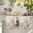 thumbnail image 4 of Easter Bunny Kitchen Towels Set of 4, Colorful Easter Eggs Eucalyptus Grey Wooden Absorbent Dish Towels for Kitchen, Microfiber Hand Towel, Quick Drying Tea Towel for Cleaning Decorative Dishcloths, 4 of 7