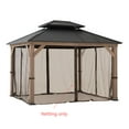 thumbnail image 3 of Sunjoy Replacement Mosquito Netting Panles,Waterproof 4-Panel Screen Walls for 10 x 12 ft Gazebo, Patio & Backyard Protection, 3 of 5