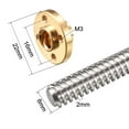 thumbnail image 2 of Uxcell 0.2'’ x0.08''x0.47'' Tornillo con tuerca de cobre para impresora 3D tono plateado de acero inoxidable 1 pieza 21.65" x 0.08" x 0.16" 1, 2 of 5