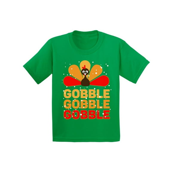 Awkward Styles Girls Thanksgiving Shirts Kids Gobble Gobble T-shirt