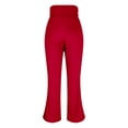 thumbnail image 6 of iHPH7 Flare Yoga Pants with Pockets, Bootcut Athleisure Seamless Tummy Control Leggings for Women Workout, Pilates, Gym Wine S, 6 of 8