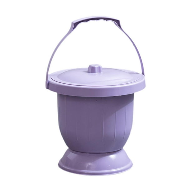 Orinal de cámara con botella engrosada con asa para acampar en casa, niños y adultos. Morado s
