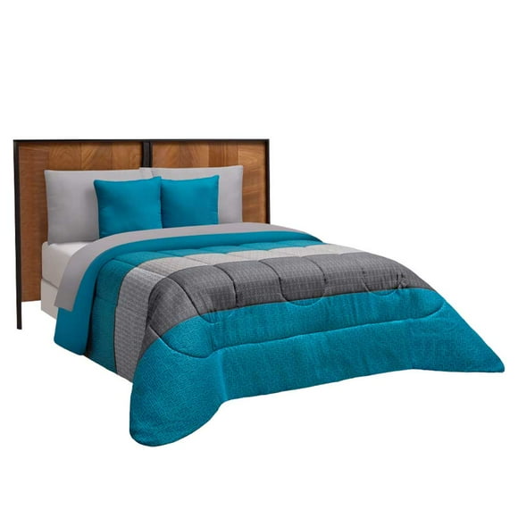 Edredón Con Sábanas Matrimonial Elefantito Azul Dos Vistas Zurich