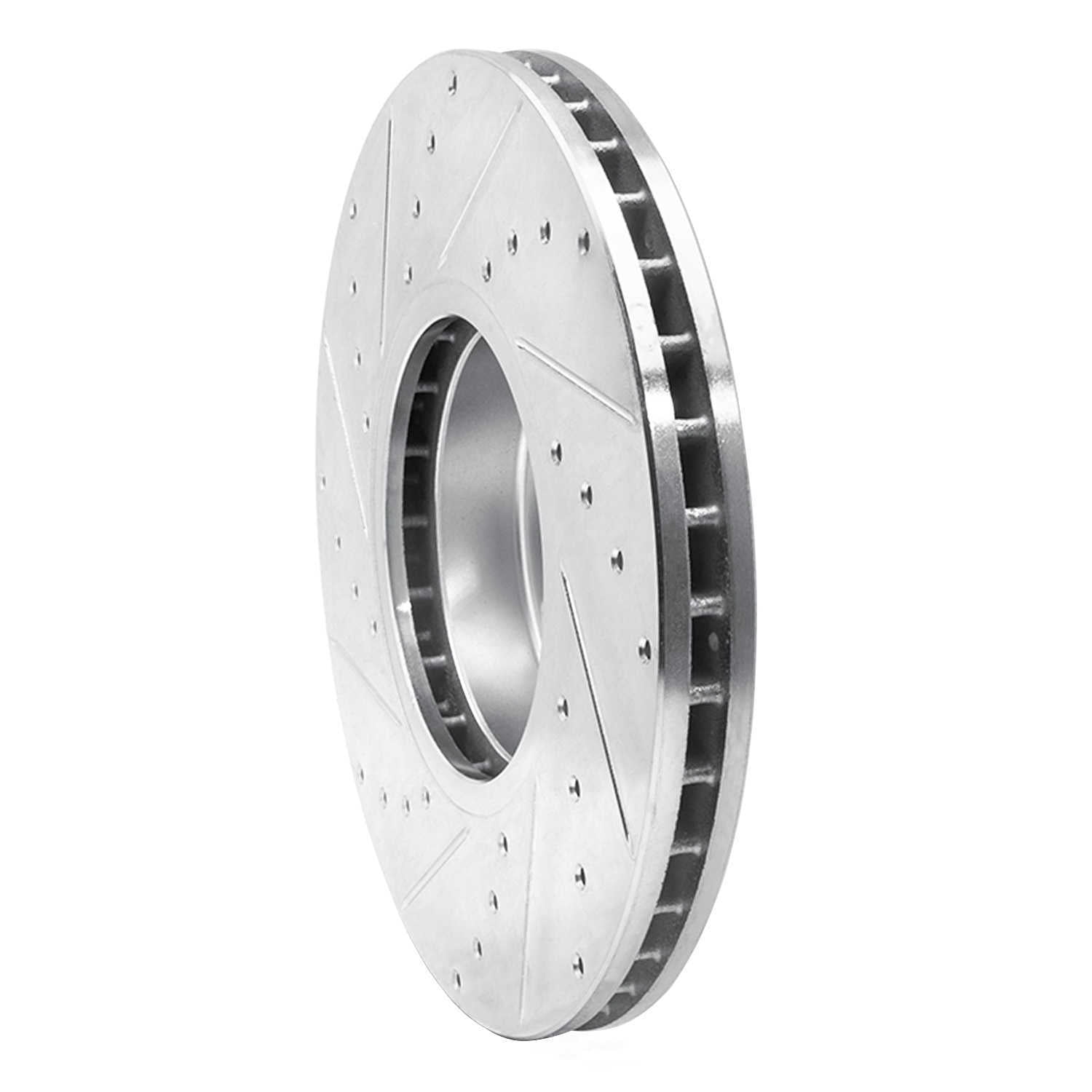 Dynamic Friction Company 631-31144R DFC Brake Rotor - Drilled And Slotted - Silver