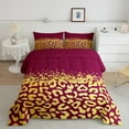 thumbnail image 2 of Manfei Wildlife Cheetah 3 Pieces Queen Comforter Set,Abstract Gradient Ultra Soft Bedding Sets,Sequin Print Bedding Comforter Set,Ultra Soft Animal Room Decorative,Reversible, 2 of 8