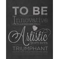 thumbnail image 2 of Studio, Sd Graphics 20x24 Black Ornate Wood Framed with Double Matting Museum Art Print Titled - To Be Innovative, 2 of 4