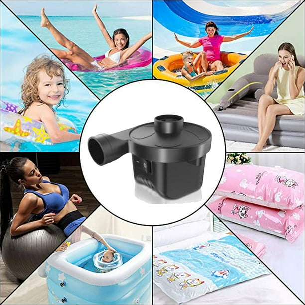 IMAGE Electric Air Pump Air Mattress Pump Portable Quick-Fill with 3