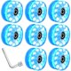 thumbnail image 1 of Roller Skate Wheels with Wrench Outdoor Light Up Wheels Blue, 1 of 5