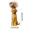 thumbnail image 2 of Honmine Weird Dog Vase, Dog-Themed Home Decoration, Quirky Animal Planter for Desk Shelf, Ceramic Puppy Flower Holder for Small Blooms, 2 of 6