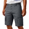 thumbnail image 2 of Domuza Flex Casual Cargo Shorts for Men Lightweight Water Resistant Golf Shorts Stretch Outdoor Work Shorts with Multi-Pocket Gray 2XL, 2 of 6