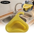 thumbnail image 1 of Colador de fregadero de esquina multifunción, filtro de drenaje de estante de esponja, cesta de fregadero en forma de cisne, accesorios de cocina, Amarillo Soledad Filtro de fregadero de esquina, 1 of 8