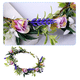 thumbnail image 3 of Diadema de flores bohemias, corona para el pelo, guirnalda Floral, corona, tocado de Halo con cinta, fiesta, Festival de boda, 3 of 5