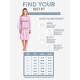 thumbnail image 6 of Casual Nights Women's Fleece Long Sleeve Nightgown, Floral Microfleece Sleepwear with Lace Trim and 3-Button Crew Neck, Floral/Pink Medium, 6 of 6