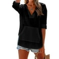 thumbnail image 5 of Weikingp Linen Blouses For Women Summer Shirts For Women Gauze Shirts For Women Oversized Dress Shirts For Women Linen Tunic Tops For Women Black XL, 5 of 7
