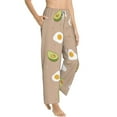 thumbnail image 2 of Xecao Egg and Avocado Women's Straight Lounge Pajama Pants: The Epitome of Relaxed Sleepwear, 2 of 9