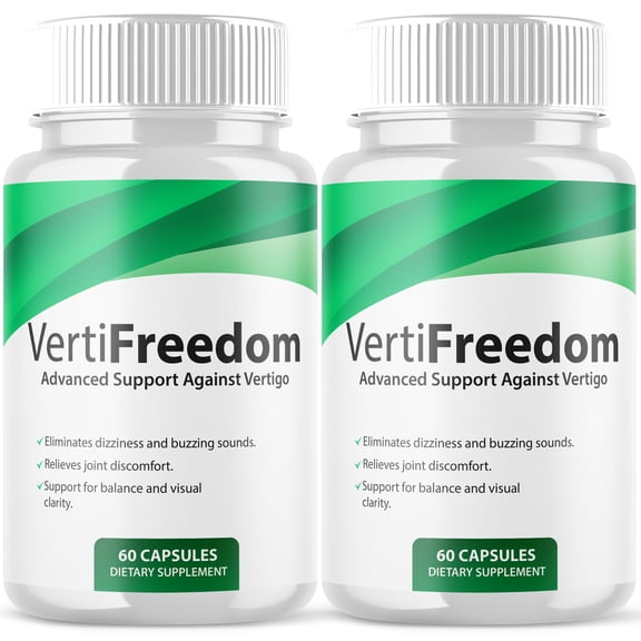VertiFreedom Pills Advanced Formula Vitamin Supplement Support Against Vertigo Verti Freedom 120 Capsules