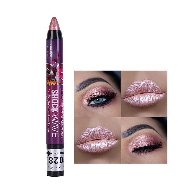 Eyeshadow Pen And Lip Pen 2 In 1 Lying Silkworm Pen Highlighter Eye Shadow Pen, Makeup Eye Shadow