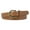 Brown, variant on Women's Fashion Summer D Ring Faux Leather Belt Metal Buckle Fall Spring Belt Loops Regular Fit Basic White Small-Large