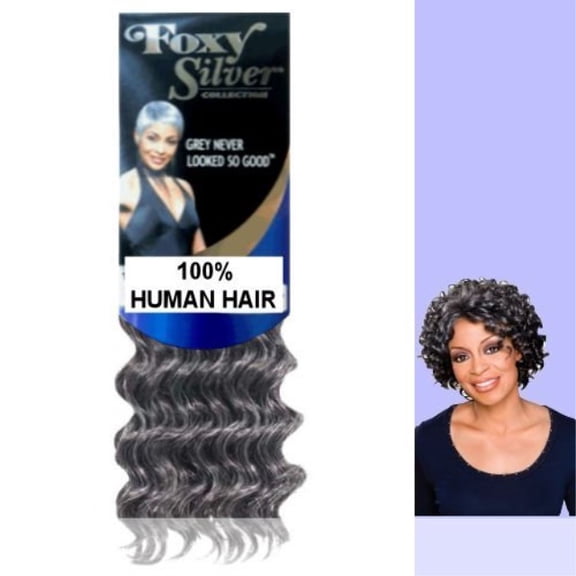 Foxy Silver (Weave - HH Deep Wave) 10 inch - 100% Human Hair Weave in 51