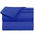 thumbnail image 2 of Clara Clark Premier 1800 Microfiber Collection 3-Line Bed Sheet Set, Full Size, Royal Blue, 2 of 7