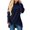 Navy, variant on KIHOUT Women's Casual Long Sleeve Comfortable Pocket Solid Color Sweatshirt Tops Blouse
