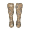 thumbnail image 6 of Honeii Cactus Alpaca Print Calf Socks Sports Socks Seamless Toe, Trouser Socks,Knee High Long Socks for Women and Men-One Size, 6 of 8
