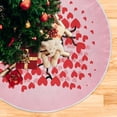 thumbnail image 5 of FMSHPON Valentine's Day Mother's Day Red Heart Love Xmas Christmas Tree Skirt Stand Mat for Holiday Party Decoration Indoor Outdoor 36 inches, 5 of 6
