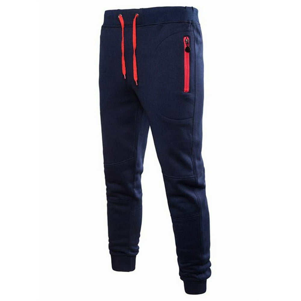 Aunavey - Aunavey Men's Lightweight Joggers Casual Slim Sweatpants Track Pants with Zipper