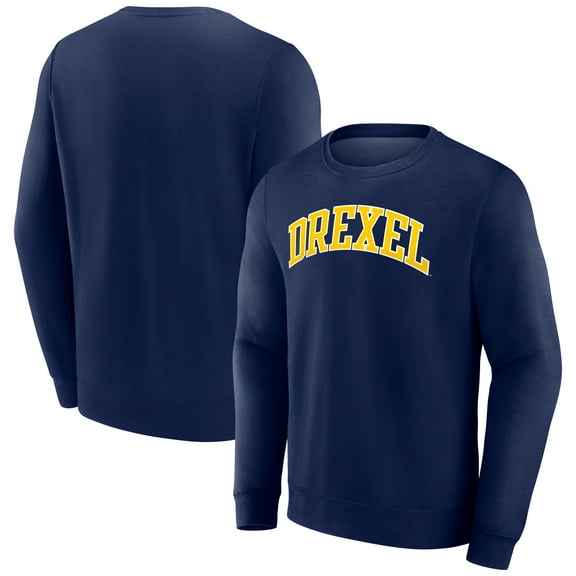 Men's Navy Drexel Dragons Short Name Fleece Pullover Sweatshirt